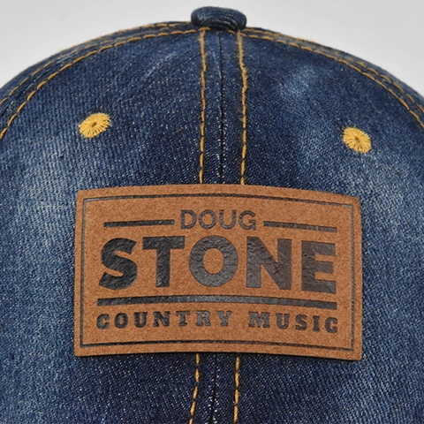 Vintage Distressed Denim Baseball Cap Water Washed Cowboy Hat For Men Women Adjustable Sun Hat With Leather Patch