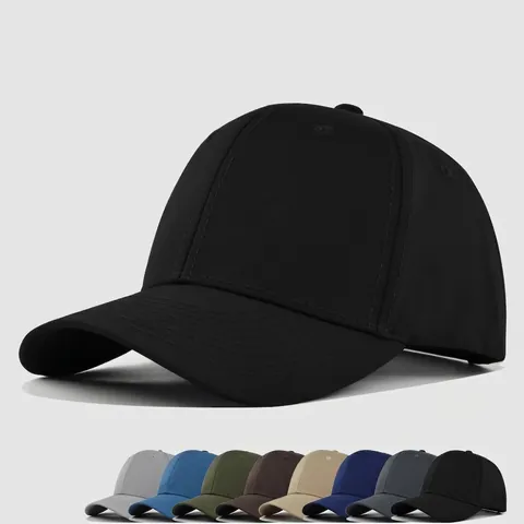Berretto Da Baseball Classico Tinta Unita Per Uomo E Donna Regolabile Sei Pannelli Visiera Curva Cappello Parasole Sportivo