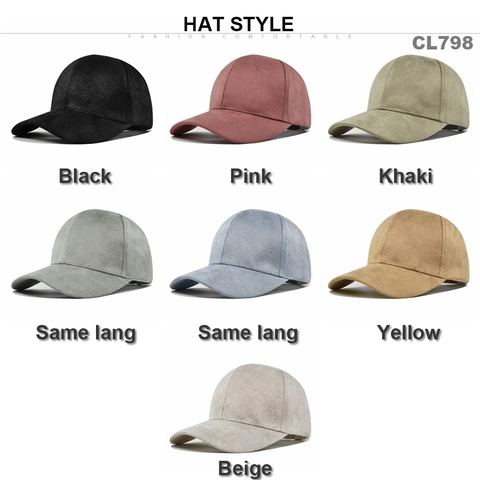 Einfarbige Baseballkappe Aus Wildlederimitat Verstellbare Sonnenhut Mit Gebogener Krempe Für Damen Herren Outdoor Casual Retro Hut