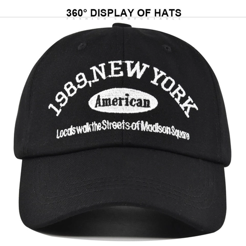 Unisex Vintage Κεντημένο Καπέλο Μπέιζμπολ Βαμβακερό New York American Γράμμα Καπέλο Ηλίου Για Άνδρες Γυναίκες Outdoor Casual Sport Καπέλο