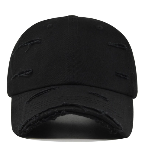 Vintage Distressed Baseballkappe Für Damen Herren Gewaschene Baumwolle Löcher Verstellbare Streetwear Hip Hop Outdoor Sonnenhut
