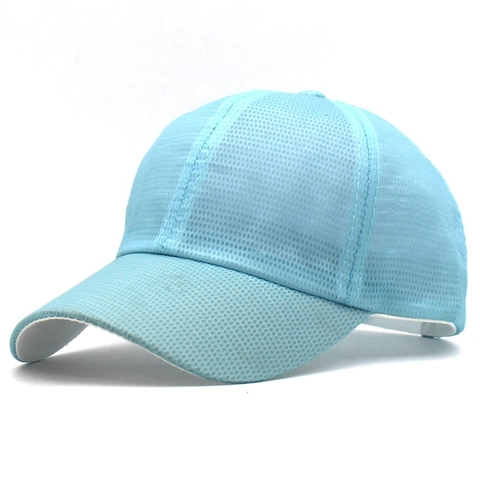 Berretto da Baseball in Rete Traspirante da Donna Asciugatura Rapida Protezione Solare Outdoor Estivo Regolabile Cappello Trucker