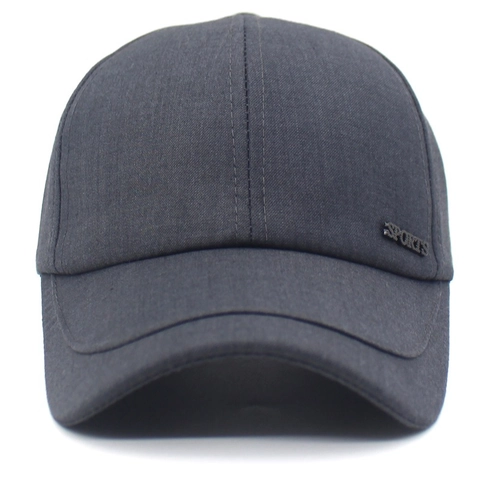 Gorra de Béisbol con Letras Deportivas para Hombre Sombrero de Sol de Algodón Ajustable Color Sólido Gorra de Moda Casual