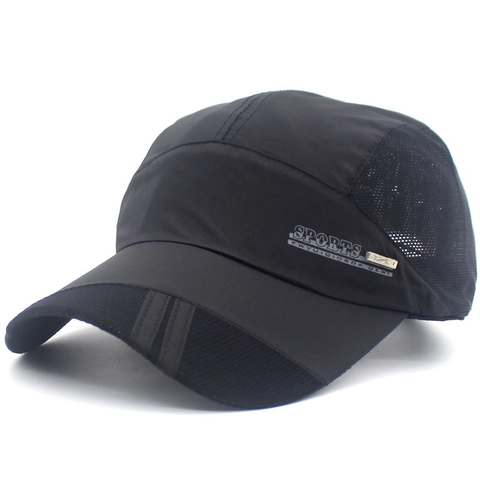 Unisex Outdoor Sport Schnelltrocknend Baseballkappe Atmungsaktiv Netz Spleißen Sonnenschutz Hut Verstellbar Casual Snapback Cap