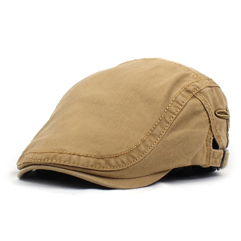 Vintage Baumwolle Schlägermütze Für Herren Damen Seiten Buchstabenstickerei Baskenmütze Verstellbar Outdoor Lässig Flatcap