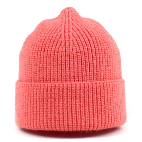 Women's Retro Ribbed Knit Beanie Hat Solid Color Warm Cuffed Acrylic Landlord Skull Cap For Winter Outdoor Casual Daily