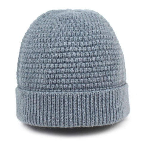 Retro Gebreide Dockermuts Voor Dames Heren Wafeltextuur Warme Winterbeanie Effen Kleur Verstelbare Landlord Pet Casual Streetwear