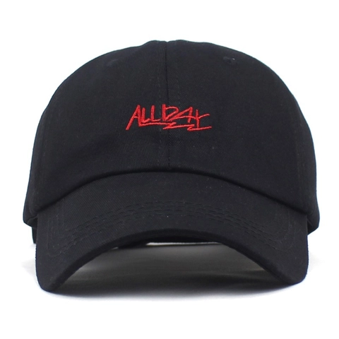 Gorra de Béisbol de Algodón Unisex Moda Letra ALL DAY Bordado Sombrero Parasol Ajustable para Hombres Mujeres Accesorios de Deportes al Aire Libre