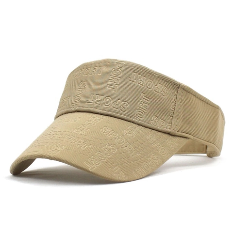 Verstellbare Sport Sonnenblende Hut Für Damen Herren Buchstaben Prägung Atmungsaktiv Visier Hut Für Tennis Golf Laufen Outdoor