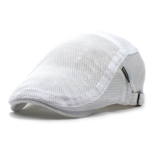 Men Mesh Breathable Beret Flat Cap Adjustable Ivy Hat Outdoor Sport Sunshade Lightweight Summer Newsboy Cap Accessories