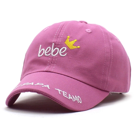 Cute Kids Baby Baseball Cap Cotton Crown Embroidery bebe Papa Mama Te Amo Adjustable Sun Protection Duck Tongue Hat