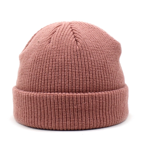 Unisex Winter Warm Gestrickte Beanie Mütze 100% Acryl Weich Elastisch Mit Umschlag Gerippt Einfarbig Outdoor Skull Cap