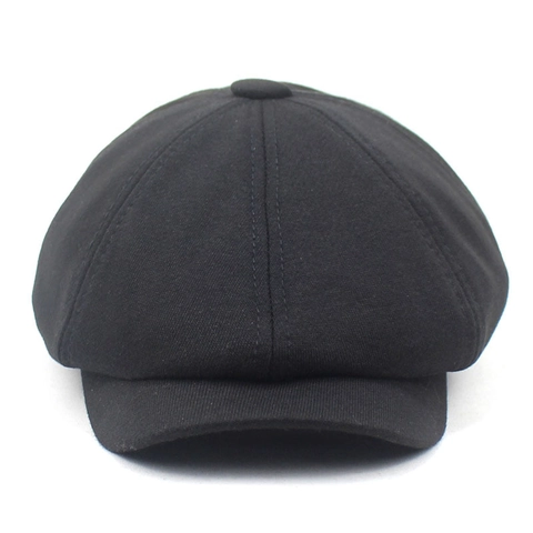 Gorra Newsboy de Algodón Vintage para Hombre Mujer Boina Octogonal Otoño Invierno Cálido Parasole Casual Plano Ajustable
