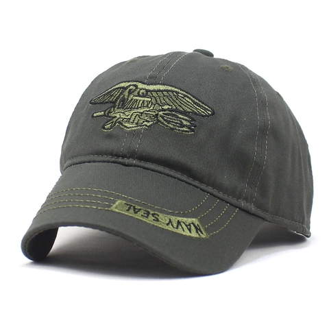 Men Tactical Navy SEAL Baseball Cap Cotton Military Camo Distressed Embroidery Sun Protection Outdoor Adjustable Hat