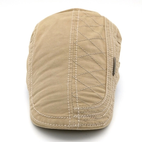 Vintage Men Flat Cap Diamond Quilted Cotton Polyester Adjustable Beret Hat Casual Outdoor Sunshade Ivy Cap For Men Women