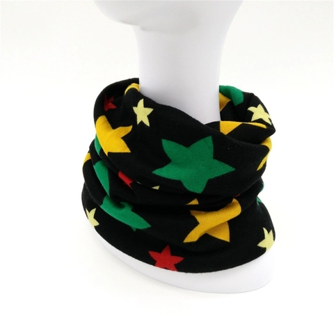 Women Faux Cashmere Knitted Slouchy Beanie Hat Multi-Color Star Pattern Warm Turban Hat Casual Thermal Headwear Winter
