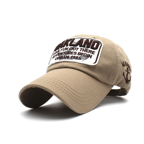 Gorra de Béisbol de Algodón Vintage Desgastada para Hombre Mujer Bordado Oakland Marine Patchwork Sombrero de Sol Ajustable Aire Libre