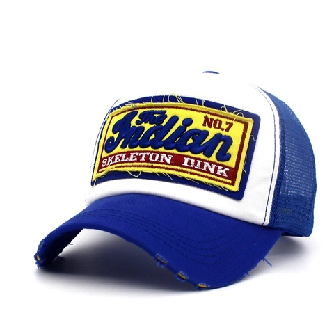 Cappello Trucker Vintage Effetto Invecchiato Per Uomo Donna Ricamo Indiano Rete Baseball Cap Protezione Solare Outdoor Casual