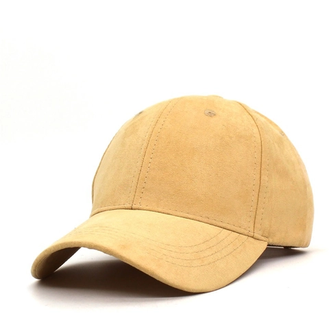 Minimalist Suede Baseball Cap For Men Women Korean Fashion Curved Brim Peaked Cap Adjustable Solid Casual Outdoor Sun Hat