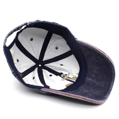 Vintage Gewassen Denim Baseballpet Met Anker Borduurwerk Voor Mannen Vrouwen Verstelbare Verweerde Casual Eendenbek Pet