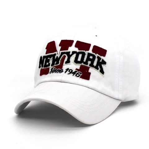 Vintage Baumwolle Baseballkappe Für Damen Herren NY Stickerei New York Since 1946 Verstellbar Retro Sonnenhut Outdoor Casual Streetwear Kappe