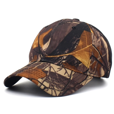 Cappellino da Baseball Camouflage Giungla all'Aperto Stampa Foglie Tattico Parasole Cappello Regolabile per Escursionismo Campeggio Pesca Uomo Donna
