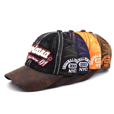 Berretto da Baseball Vintage Americano in Cotone Lavato Per Uomo Donna Ricamato Americana Distressed Cappello da Sole NYC 2001