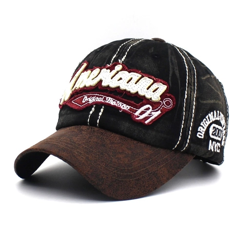 Berretto da Baseball Vintage Americano in Cotone Lavato Per Uomo Donna Ricamato Americana Distressed Cappello da Sole NYC 2001