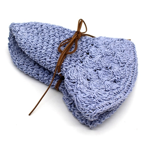 Women's Wide Brim Raffia Straw Sun Hat Foldable Crochet Summer Beach Hat With Bowknot For Travel Outdoor Sun Protection