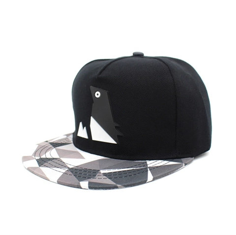Unisex Snapback Καπέλο Μπέιζμπολ Γεωμετρικό Τύπωμα Γείσο Hip Hop Streetwear Επίπεδο Γείσο Καπέλο Ήλιου Με Patch Πιγκουίνος για Άνδρες Γυναίκες