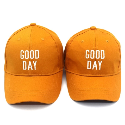 Cappellino da Baseball Genitore-Figlio Ricamo Lettere GOOD DAY Cotone Tesa Curva Cappello da Sole Per Bambini E Adulti Casual Sportivo