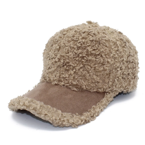 Winter Sherpa Teddy Fleece Baseball Kappe Für Damen Herren Warm Winddicht Wildlederimitat Krempe Verstellbar Outdoor Mode Plüsch Hut