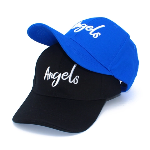 Unisex Lässige Baumwolle Baseballkappe Angels Buchstaben Stickerei Verstellbar Sonnenhut Atmungsaktiv Hip Hop Streetwear Kopfbedeckung