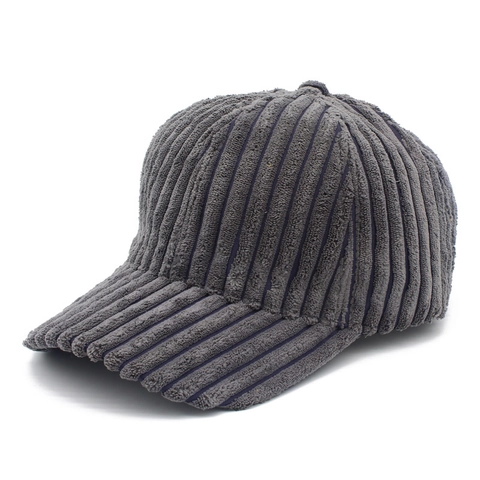 Berretto da Baseball in Velluto a Coste Unisex Tinta Unita a Righe Regolabile Retro Casual Parasole per Uomo Donna Moda Inverno