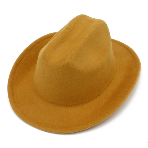 Kids Western Cowboy Hat Cotton Blend Felt Fedora Wide Brim Vintage Style For Stage Performance Boys Girls Fashion Accessories