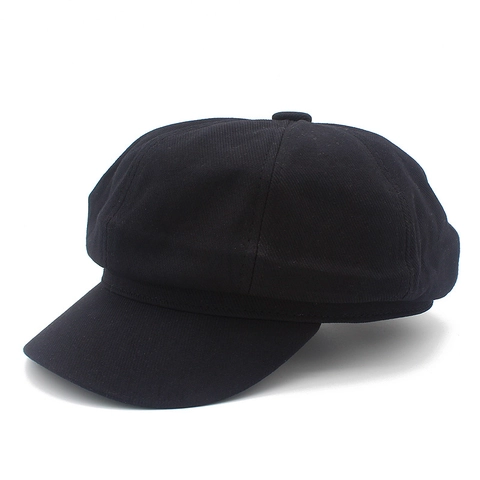 Coppola Vintage Britannica Tinta Unita Donna Uomo Cappello Ottagonale Retro Misto Cotone Traspirante Berretto Casual Accessori
