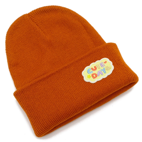 CUTE DAY Toppa Ricamata Berretto in Maglia Per Uomo Donna Caldo Inverno Risvolto a Costine Berretto Outdoor Hip Hop