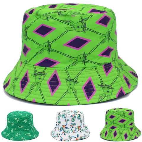 Women Cotton Cartoon Rabbit Print Bucket Hat Casual Sun Protection Outdoor Summer Streetwear Beach Hat