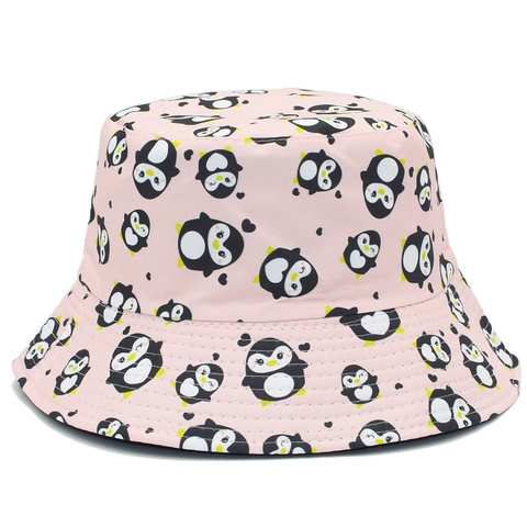 Sombrero de Pescador con Estampado de Animales de Dibujos Animados Mezcla de Algodón Protección Solar Sombrero de Pesca Exterior