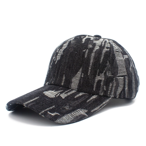 Gorra de Béisbol de Mezclilla Envejecida Vintage para Hombres Mujeres Sombrero de Algodón Lavado Ajustable Sombrilla Moda Callejera