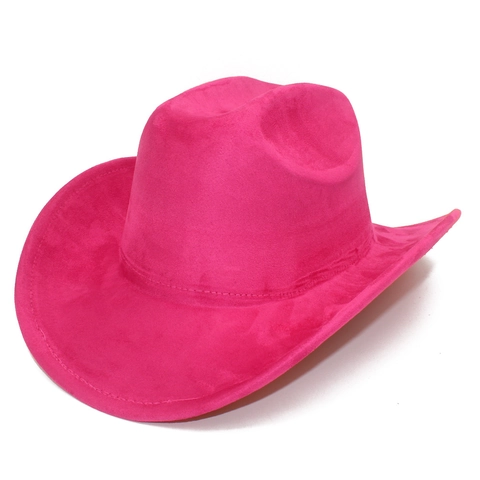 Vintage Suede Western Cowboy Hat For Women Men Wide Brim Rolled Edge 100% Polyester Sunshade Jazz Fedora Outdoor Party Accessory