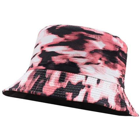 Cappello a Secchiello Tie Dye Reversibile per Uomo Donna Cotone Pieghevole Protezione Solare Outdoor Viaggi Fisherman Hat