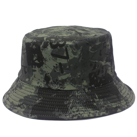 Chapeau Bob Réversible en Coton pour Femme Motif Floral Camouflage Pare-Soleil Pliable Chapeau de Soleil Toutes Saisons Polyvalent