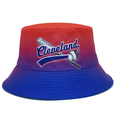 Mode Gradiënt Kleur Bucket Hat Sport Honkbal Patroon Ademend Zonbescherming Outdoor Zonnehoed Streetwear Voor Dames Heren