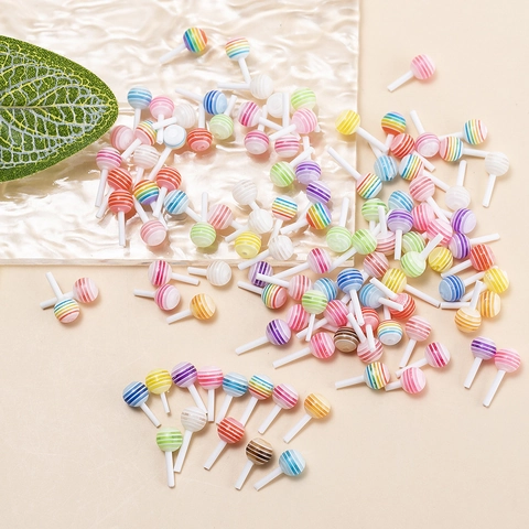 Mignons Charms En Résine De Sucette Colorée Micro Accessoires DIY Pour Coque De Téléphone Nail Art Fabrication De Bijoux