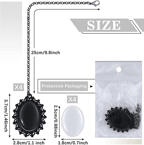 Vintage Alloy Oval Photo Charm Pendant For Graduation Cap Tassel Memorial DIY Jewelry Making Black Silver Antique Bronze