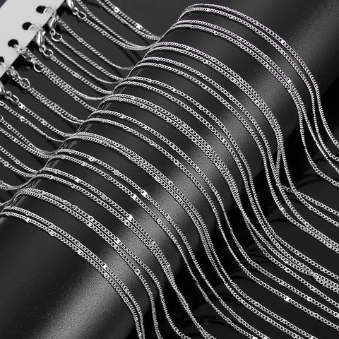 Alloy Electroplated Cross Chain For DIY Jewelry Making Gold Silver Color Link Chain Necklaces Bracelet Accessory For Handmade Crafts