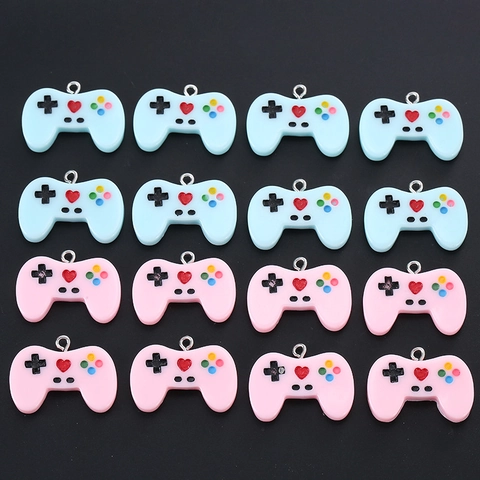 Cartoon Game Controller Resin Pendants Cute Video Game Handle Charms For DIY Earring Necklace Jewelry Making Accessories