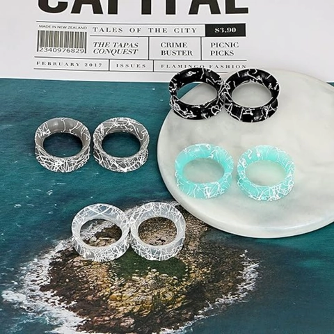 Silikon Double Flare Ohr Tunnel Plugs Splatter Muster Body Piercing Schmuck Mehrfarbige Ohr Expander Stretching Kit