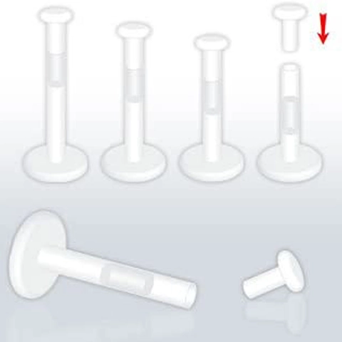Ακρυλικό Διαφανές Αόρατο Piercing Χείλους Bioflex Εύκαμπτο Σκουλαρίκι Χόνδρου Τράγου Κοσμήματα Piercing Για Όλους